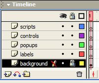 lock the background layer